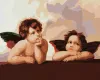 Картина по номерам - Очаровательные ангелочки ©Рафаэль Санти