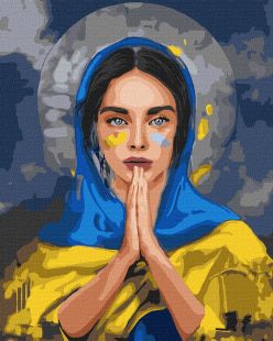 Painting by numbers - Prayer for Ukraine