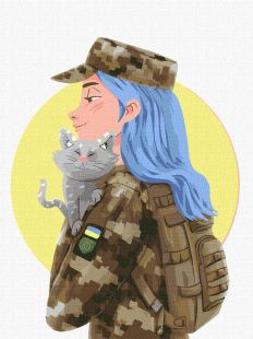 Картина за номерами - Пухнастий порятунок ©anastasiia.ole