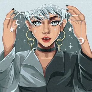 Картина за номерами - Хранителька снів ©lien_illustration