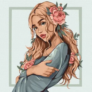 Картина за номерами - Квітка весни ©lien_illustration