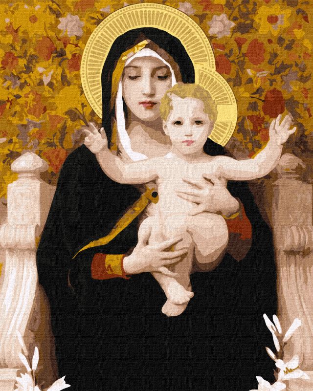 Painting by numbers - Madonna with Lilies ©William Bouguereau