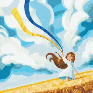 Картина за номерами - Поле ©Катерина Валерьїва