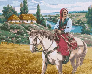 Картина за номерами - Козак ©Сергій Лобач