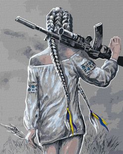 Картина за номерами - Я тобі не "красавіца!" ©rebrov0