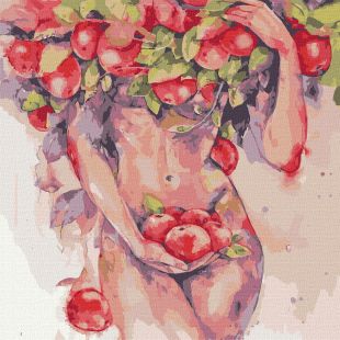 Картина за номерами - Яблунева спокуса ©lesya_nedzelska_art