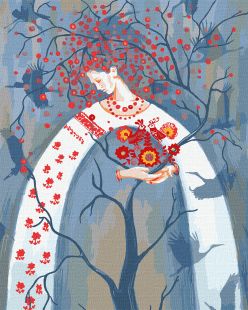 Painting by numbers - The tree of life ©Haidamaka Olya