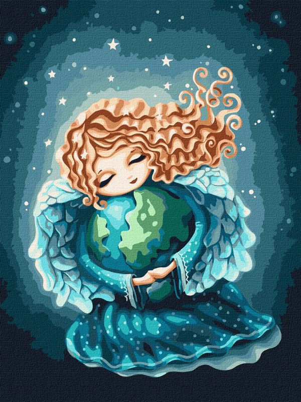 Painting by numbers - Angel Earth ©Elena Schweitzer