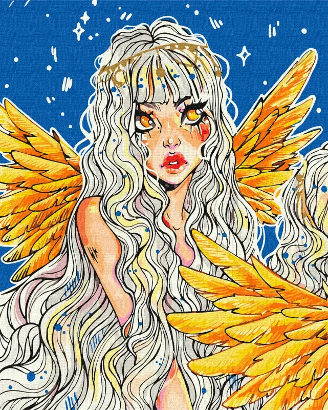 Картина за номерами - Казковий янгол ©nila_art_art