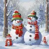 Painting by numbers - Adorable snowmen ©art_selena_ua