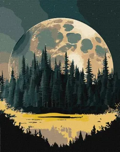Картина за номерами - Таємничий край з фарбами металік extra ©art_selena_ua