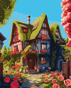 Картина за номерами - Казковий будиночок ©art_selena_ua