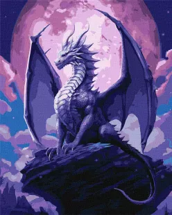 Картина по номерам - Величественный дракон ©art_selena_ua