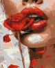 Painting by numbers - The girl with the rose ©art.solomiia