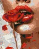 Painting by numbers - The girl with the rose ©art.solomiia