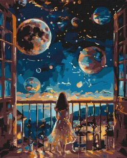 Картина за номерами - Мрійлива ніч ©art_selena_ua