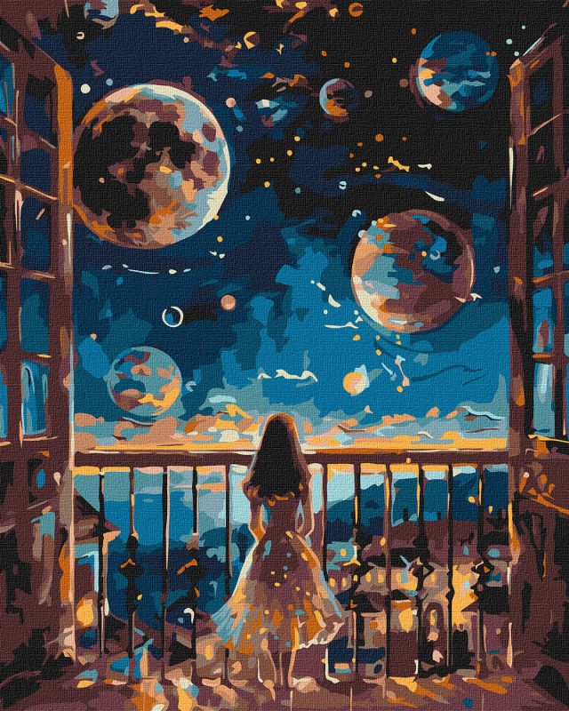 Картина за номерами - Мрійлива ніч ©art_selena_ua