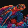 Painting by numbers - Mysterious turtle ©art_selena_ua