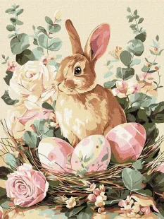 Painting by numbers - Festive Bunny ©art_selena_ua