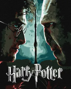 Painting by numbers - Harry Potter: Harry and Voldemort with extra metallic paints ©Warner Bros.