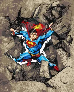 Картина за номерами - Superman: Крізь каміння ©Warner Bros.