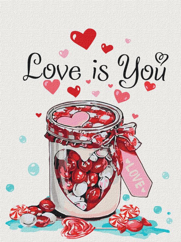 Painting by numbers - Love is you 
