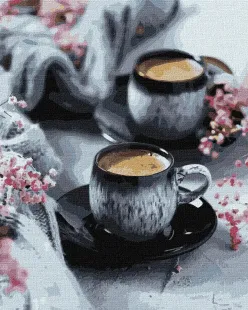Картина за номерами - Кава на двох