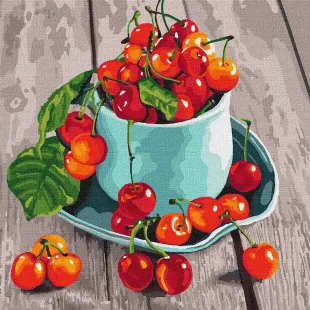 Painting by numbers - Sweet cherry goodies 