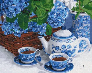Картина за номерами - Чаювання