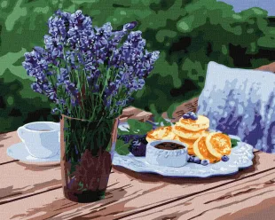 Картина за номерами - Сніданок за містом ©Photo: Julia Shalaeva