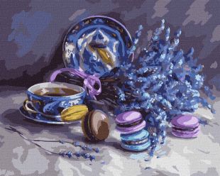 Картина за номерами - Натюрморт з лавандою ©Юлія Томеско