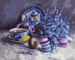 Картина за номерами - Натюрморт з лавандою ©Юлія Томеско