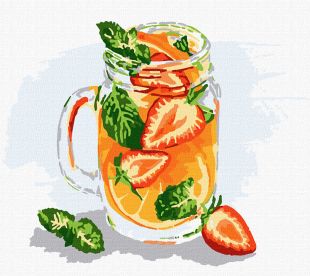 Painting by numbers - Orange cocktail