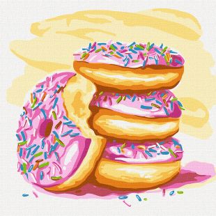 Painting by numbers - Favorite donuts