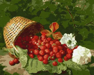 Картина за номерами - Кошик з полуницею ©William Hammer