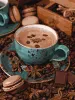 Painting by numbers - Still life with coffee