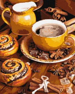 Картина за номерами - Кавова насолода