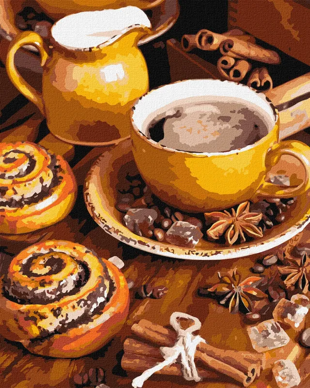 Painting by numbers - Coffee pleasure