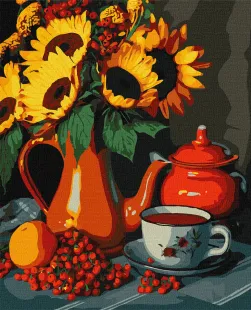 Картина за номерами - Чаювання влітку ©art_selena_ua