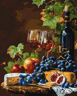 Картина по номерам - Любимое вино  ©art_selena_ua