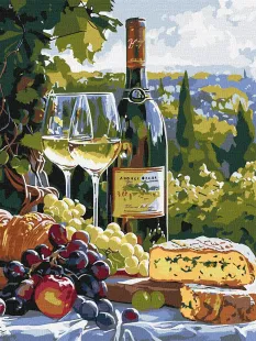 Картина по номерам - Вкус шардоне ©art_selena_ua