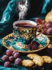 Картина за номерами - Кава по-турецьки з фарбами металік extra ©art_selena_ua