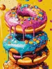 Painting by numbers - Delicious donuts ©art_selena_ua
