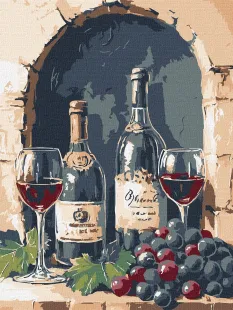 Картина за номерами - Гармонія вина ©art_selena_ua