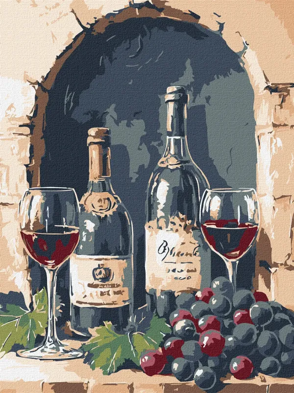 Painting by numbers - The harmony of wine ©art_selena_ua