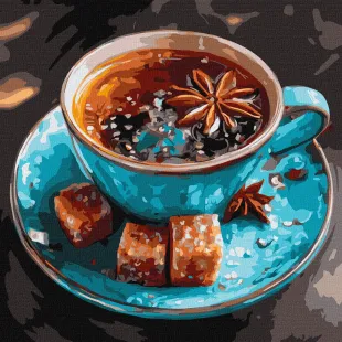 Картина за номерами - Чай з анісом ©art_selena_ua