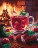 Painting by numbers - Raspberry tea ©art_selena_ua