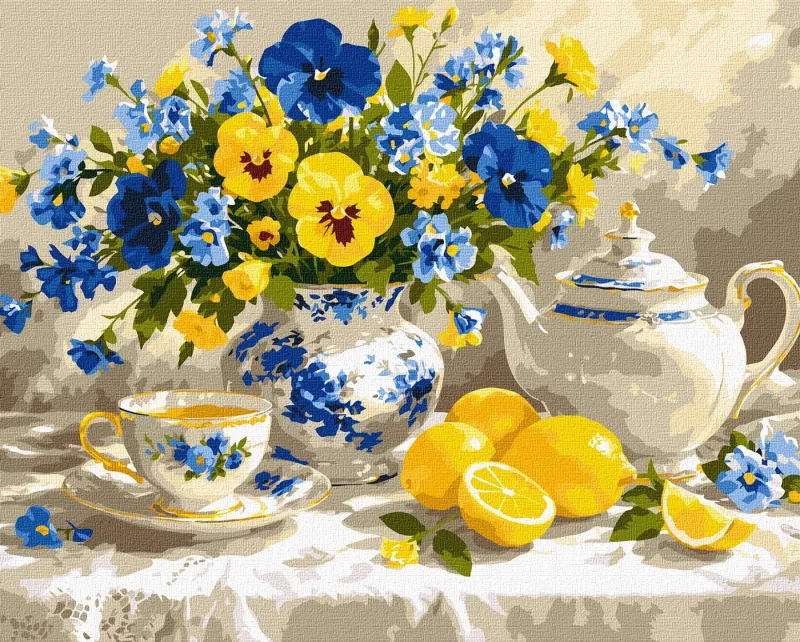 Painting by numbers - Symphony of blue and sun ©art_selena_ua