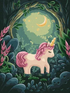 Картина за номерами - Дивовижний одноріг ©Elena Schweitzer
