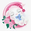 Painting by numbers - Sleepy bunny